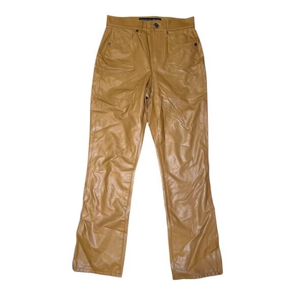 NWOT Veronica Beard Women’s Size 0 (24) Carly Kick Flare Faux Leather Ankle Jean - Picture 2 of 9